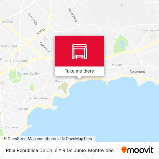 Rbla Republica De Chile Y 9 De Junio map