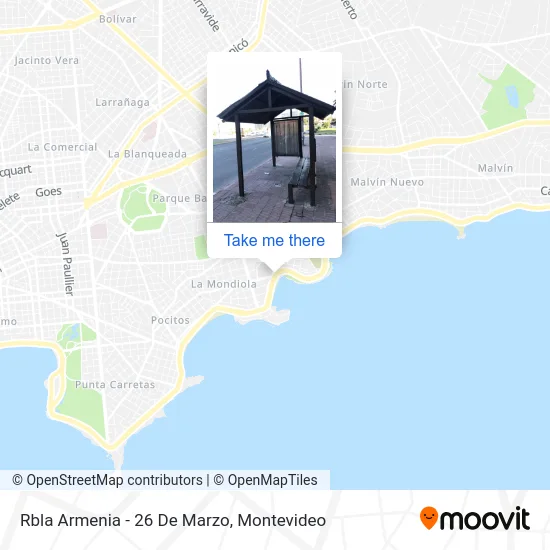 Rbla Armenia - 26 De Marzo map