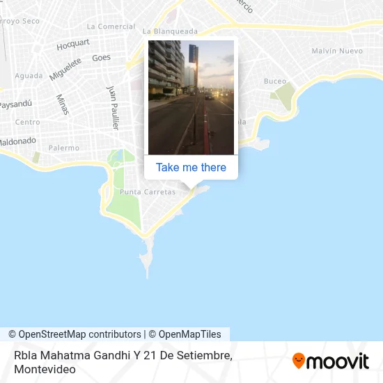 Rbla Mahatma Gandhi Y 21 De Setiembre map