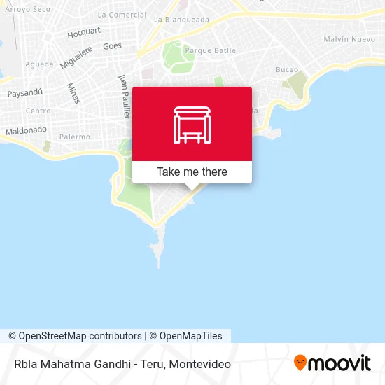 Rbla Mahatma Gandhi - Teru map