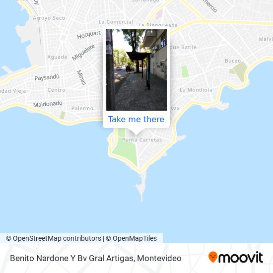 Benito Nardone Y Bv Gral Artigas map