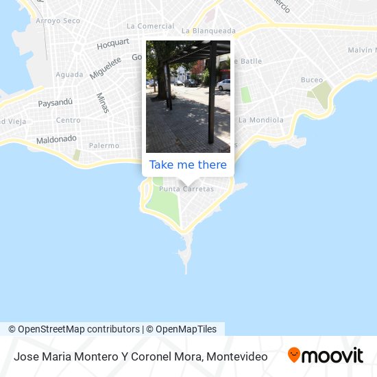 Jose Maria Montero Y Coronel Mora map