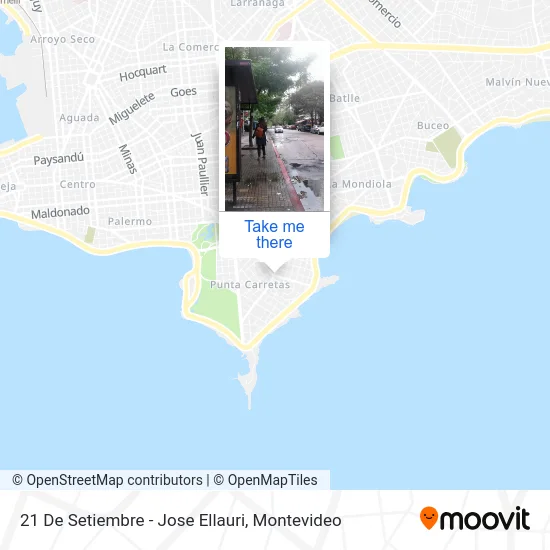 21 De Setiembre - Jose Ellauri map