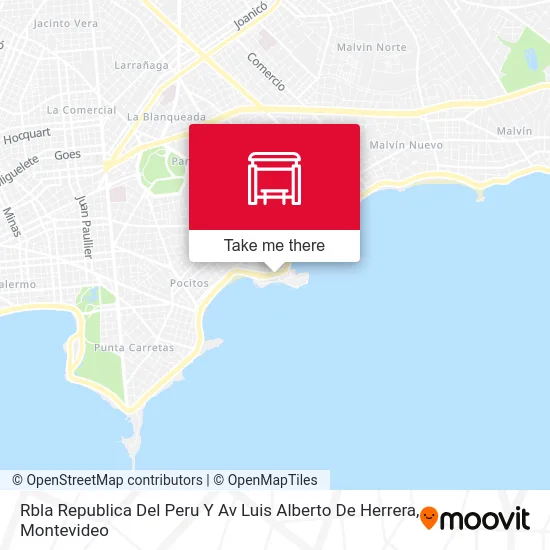 Rbla Republica Del Peru Y Av Luis Alberto De Herrera map