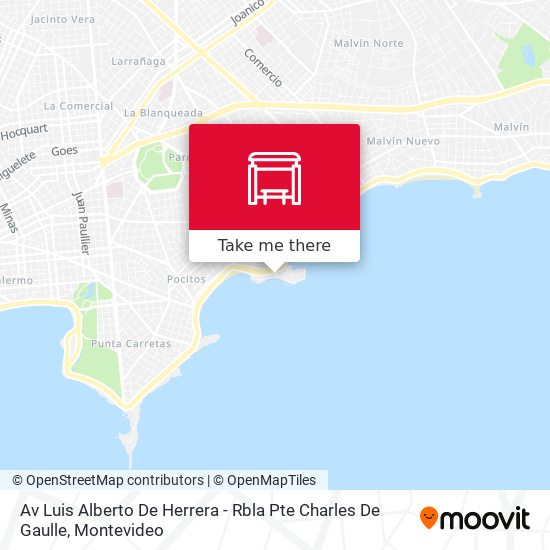 Av Luis Alberto De Herrera - Rbla Pte Charles De Gaulle map
