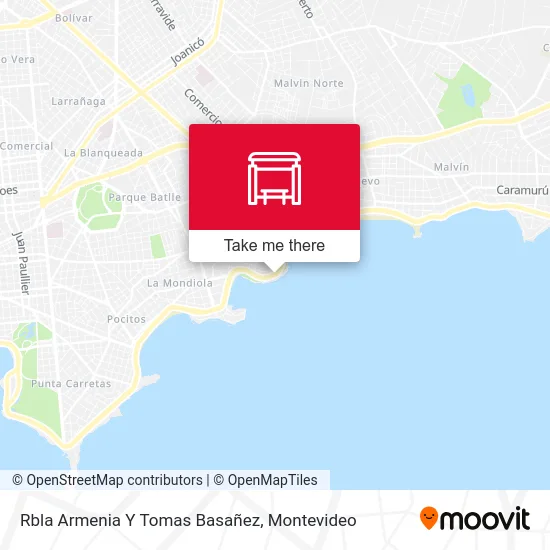 Rbla Armenia Y Tomas Basañez map