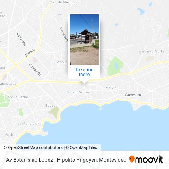 Av Estanislao Lopez - Hipolito Yrigoyen map