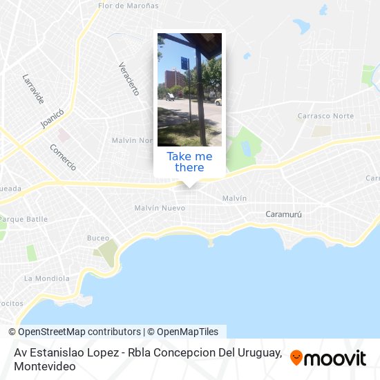 Av Estanislao Lopez - Rbla Concepcion Del Uruguay map