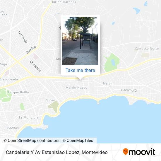 Candelaria Y Av Estanislao Lopez map