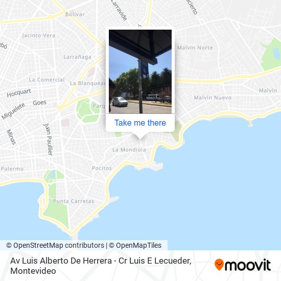 Av Luis Alberto De Herrera - Cr Luis E Lecueder map