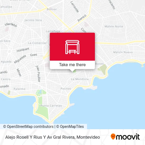 Alejo Rosell Y Rius Y Av Gral Rivera map