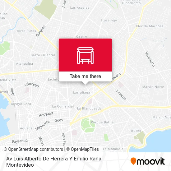 Mapa de Av Luis Alberto De Herrera Y Emilio Raña