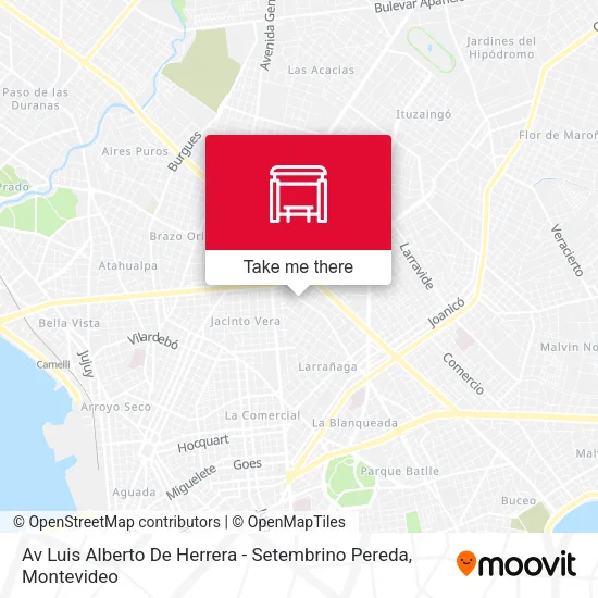 Mapa de Av Luis Alberto De Herrera - Setembrino Pereda