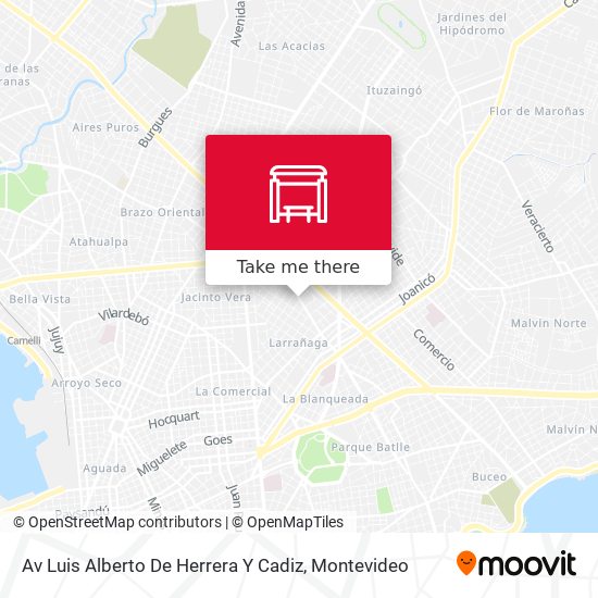 Mapa de Av Luis Alberto De Herrera Y Cadiz