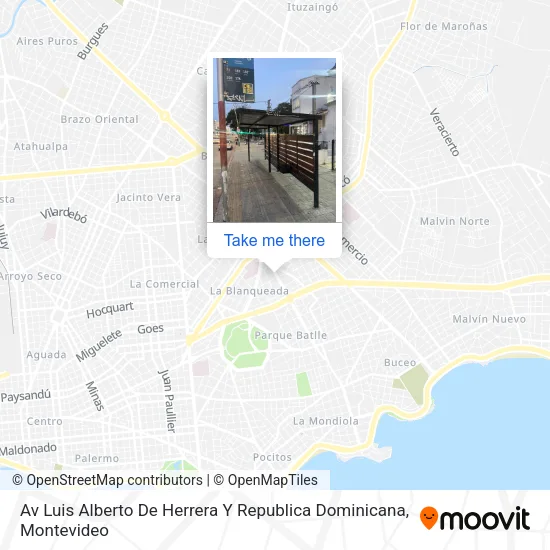 Mapa de Av Luis Alberto De Herrera Y Republica Dominicana