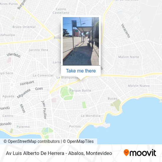 Av Luis Alberto De Herrera - Abalos map