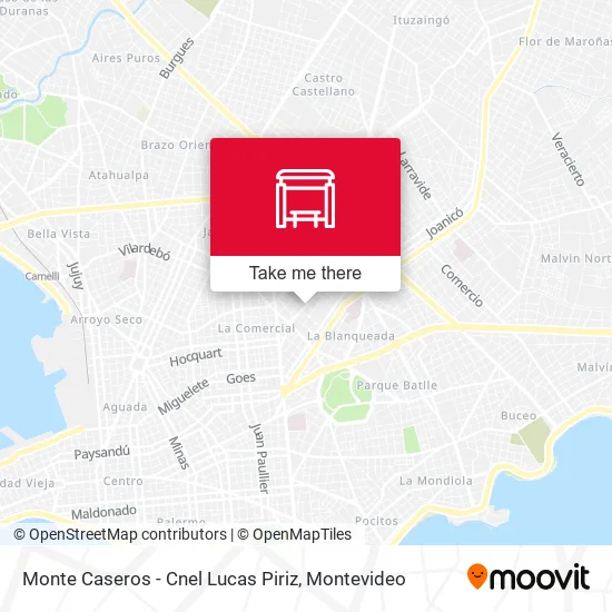 Mapa de Monte Caseros - Cnel Lucas Piriz
