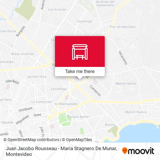 Juan Jacobo Rousseau - Maria Stagnero De Munar map
