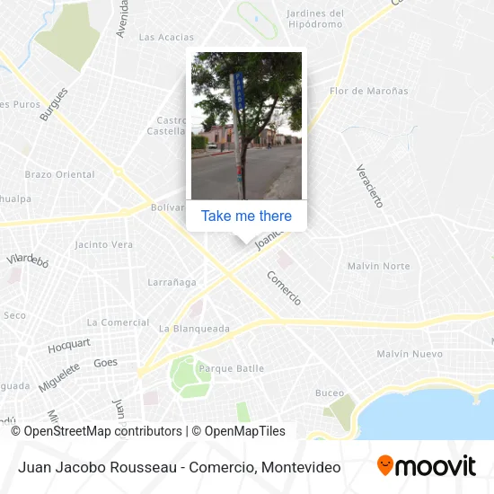 Juan Jacobo Rousseau - Comercio map