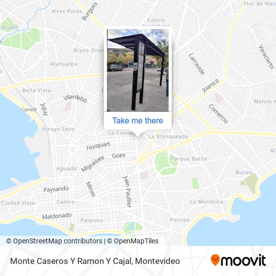 Monte Caseros Y Ramon Y Cajal map