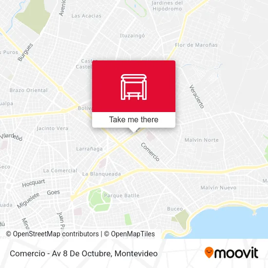 Mapa de Comercio - Av 8 De Octubre
