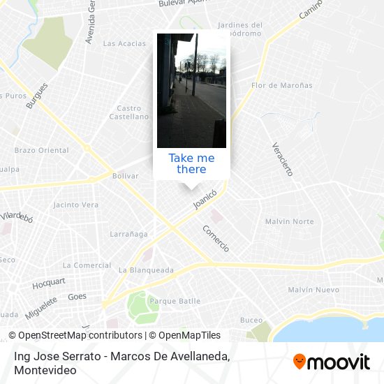 Ing Jose Serrato - Marcos De Avellaneda map