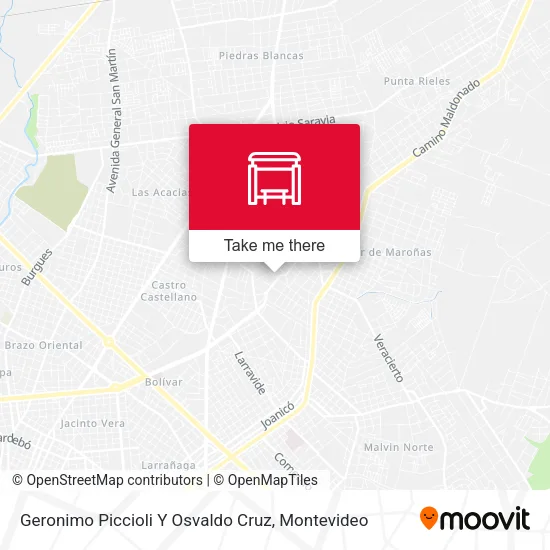 Mapa de Geronimo Piccioli Y Osvaldo Cruz