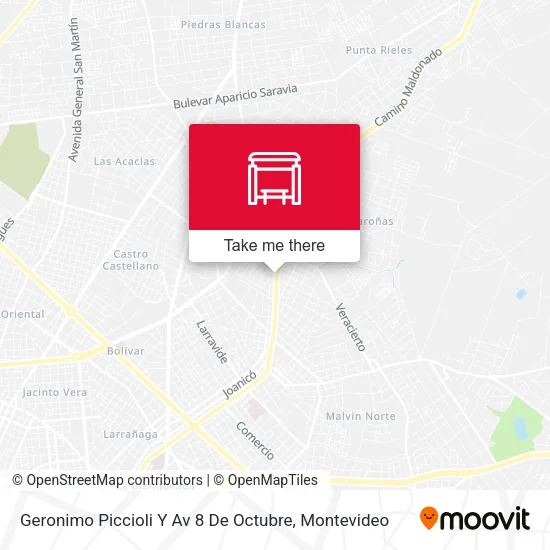 Mapa de Geronimo Piccioli Y Av 8 De Octubre