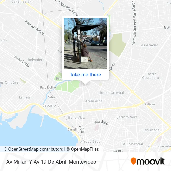 Mapa de Av Millan Y Av 19 De Abril