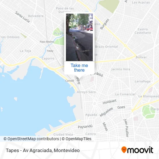 Tapes - Av Agraciada map