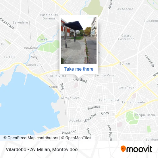 Mapa de Vilardebo - Av Millan