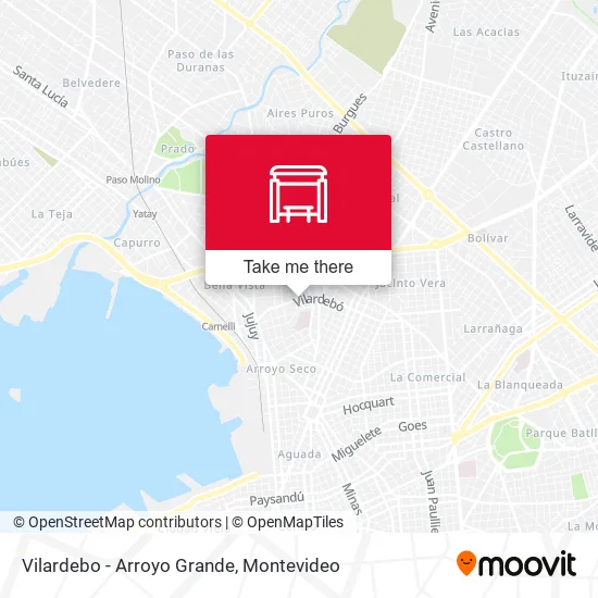 Vilardebo - Arroyo Grande map