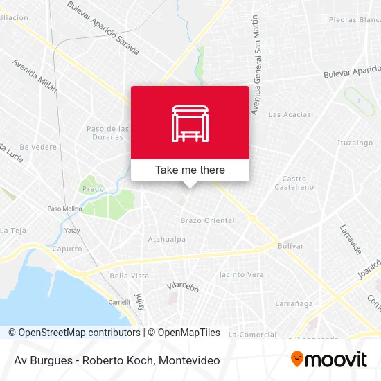 Av Burgues - Roberto Koch map