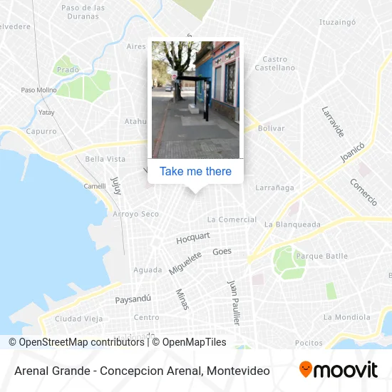 Arenal Grande - Concepcion Arenal map