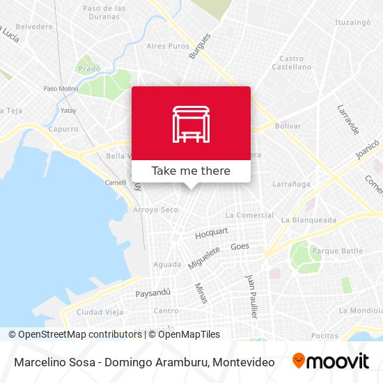 Marcelino Sosa - Domingo Aramburu map