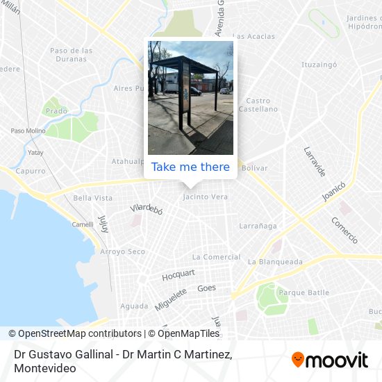 Dr Gustavo Gallinal - Dr Martin C Martinez map