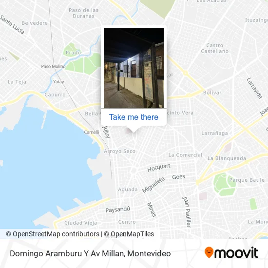 Mapa de Domingo Aramburu Y Av Millan