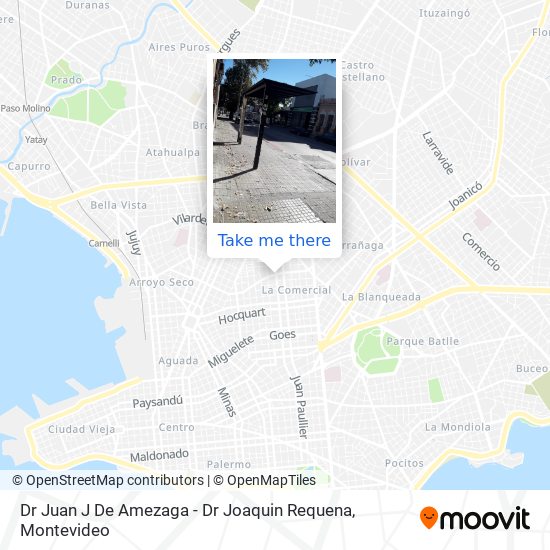 Dr Juan J De Amezaga - Dr Joaquin Requena map