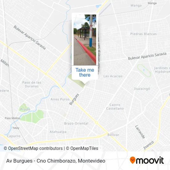Av Burgues - Cno Chimborazo map