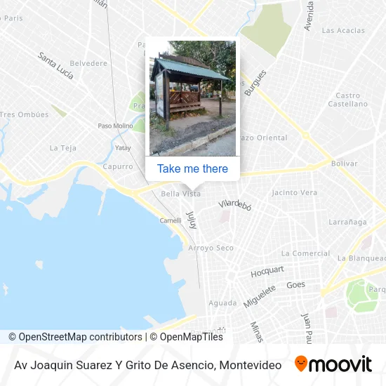 Mapa de Av Joaquin Suarez Y Grito De Asencio