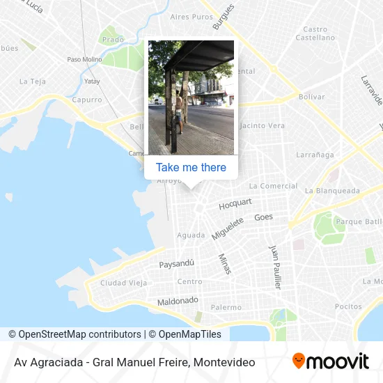 Mapa de Av Agraciada - Gral Manuel Freire