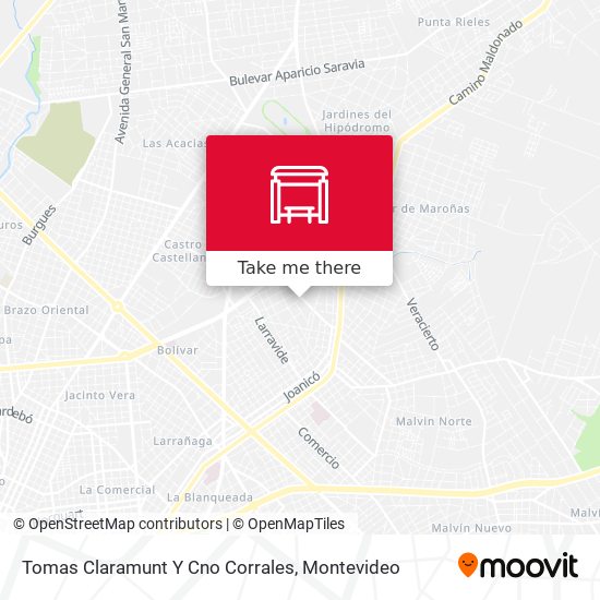 Mapa de Tomas Claramunt Y Cno Corrales