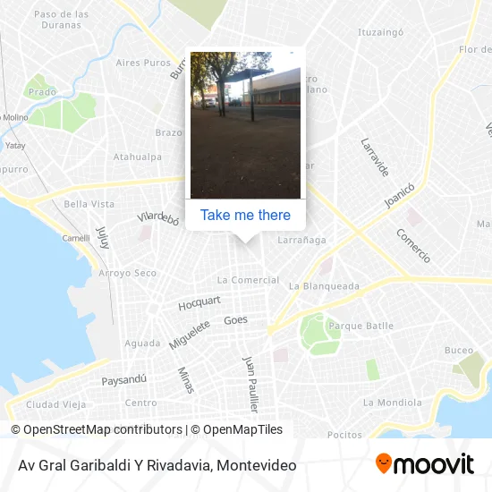 Av Gral Garibaldi Y Rivadavia map