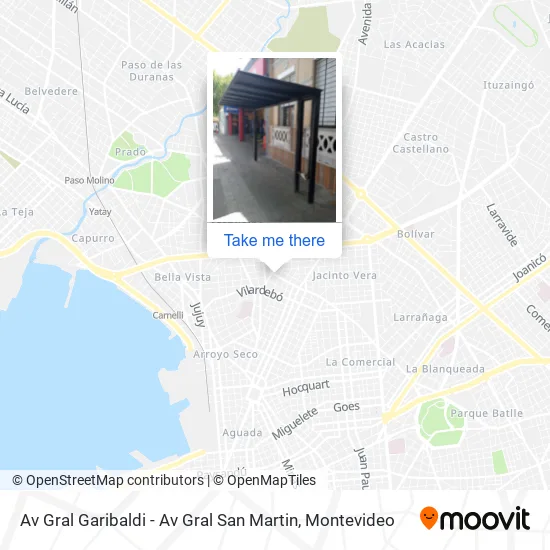 Av Gral Garibaldi - Av Gral San Martin map