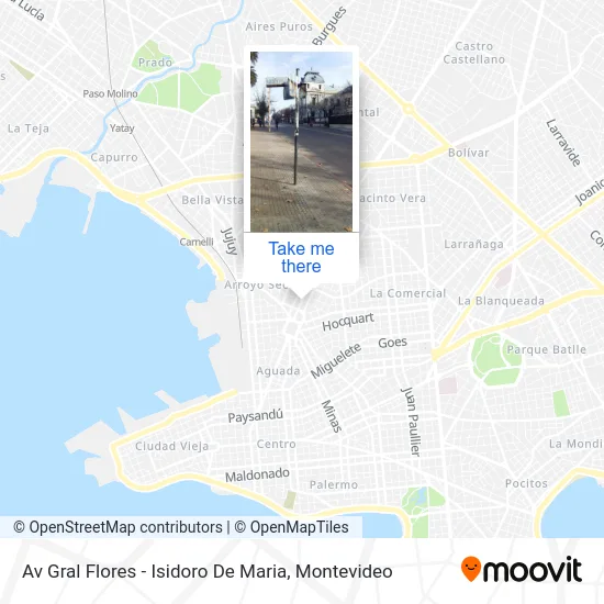 Av Gral Flores - Isidoro De Maria map