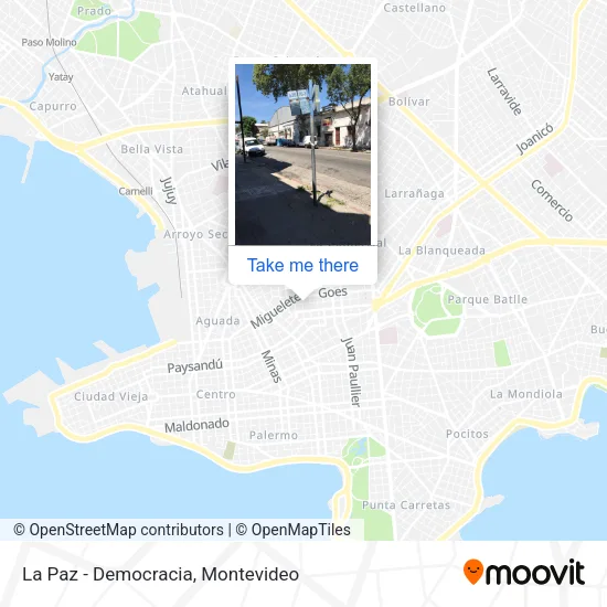La Paz - Democracia map