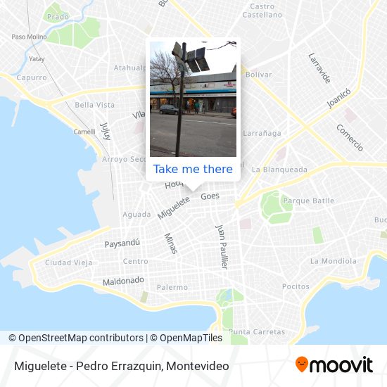 Miguelete - Pedro Errazquin map