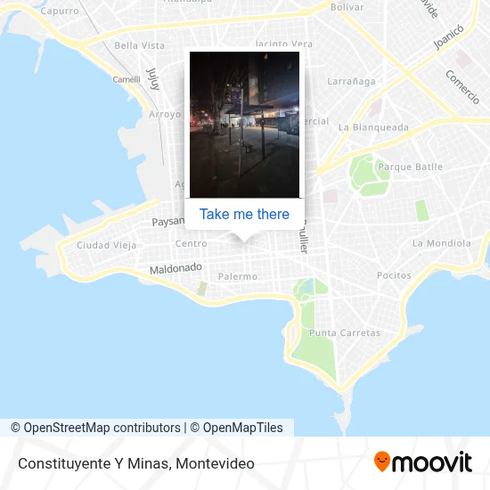 Constituyente Y Minas map