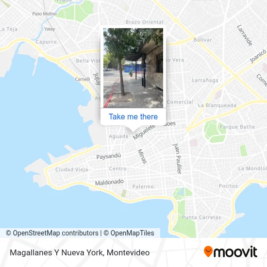 Magallanes Y Nueva York map