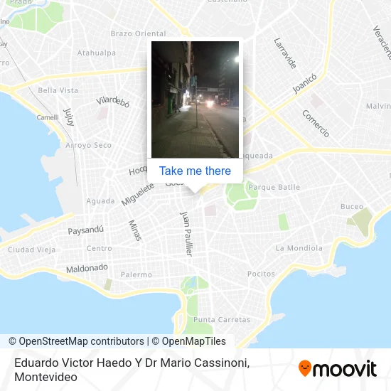 Mapa de Eduardo Victor Haedo Y Dr Mario Cassinoni